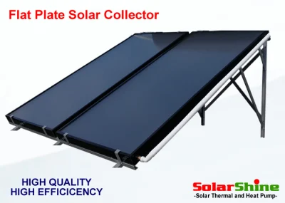 Panel colector solar térmico de placa plana anticorrosión para calentador de agua solar compacto
