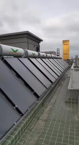 Sistema de calentador de agua solar de panel plano
